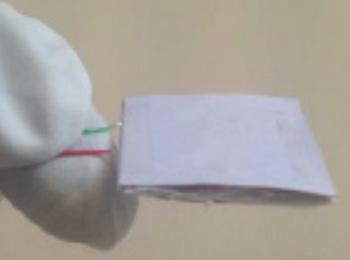 Prototype of electrostatic kinetic energy harvester